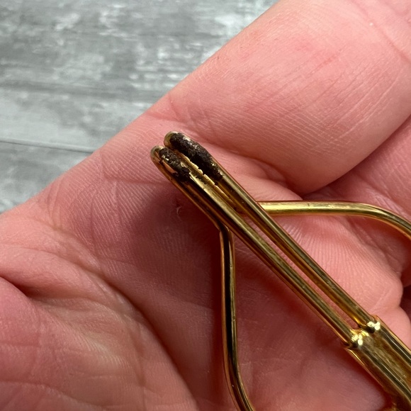 Vintage Gold Tone Golf Club Money Clip - Picture 3 of 4